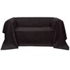 Micro-suede Couch Slipcover Brown 270 x 350 cm