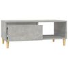 vidaXL Coffee Table Concrete Grey 90x50x36.5 cm Engineered Wood