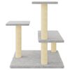 vidaXL Cat Tree with Sisal Scratching Posts Light Grey 61 cm