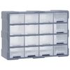 vidaXL Multi-drawer Organiser with 16 Middle Drawers 52x16x37 cm