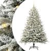 vidaXL Artificial Pre-lit Christmas Tree with Ball Set Green 210 cm
