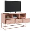 vidaXL TV Cabinet Pink 100.5x39x60.5 cm Steel