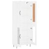 vidaXL Highboard White 69.5x34x180 cm Engineered Wood
