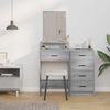 vidaXL Dressing Table Grey Sonoma 50 x 41 x 140 cm Engineered Wood