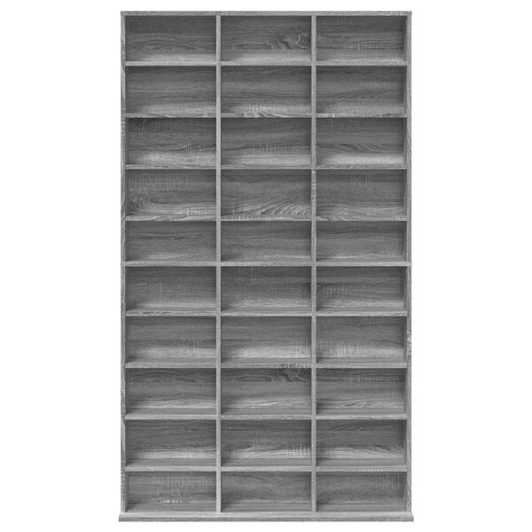 vidaXL CD Cabinet Grey Sonoma 102x23x177.5 cm Engineered Wood