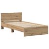 vidaXL Bed Frame Artisan Oak 203 x 104 x 70 cm Engineered Wood