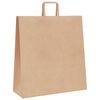 vidaXL Paper Bags 250 pcs with Handles Brown 45x17x48 cm