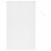 vidaXL Window Blind with Curtains Manual White Aluminium