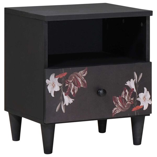 vidaXL Bedside Table Brown 40 x 33 x 46 cm Solid Mango Wood