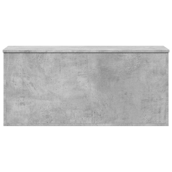 vidaXL Storage Box Concrete Grey 100x42x46 cm Engineered Wood