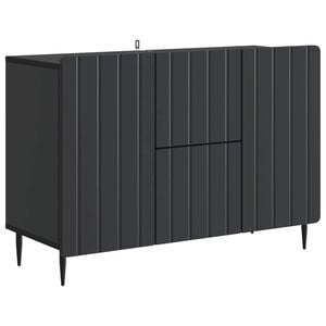 vidaXL Sideboard with Drawer Black 89 x 34.5 x 62 cm Engineered Wood