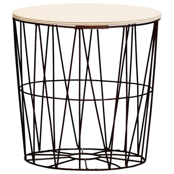 vidaXL Coffee Table 4 pcs Black