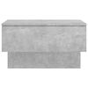 vidaXL Wall-mounted Bedside Cabinet Concrete Grey