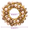 vidaXL Christmas Wreath Rose Gold 45 cm Polystyrene