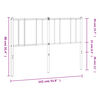 vidaXL Metal Replace Headboard Black 135 cm