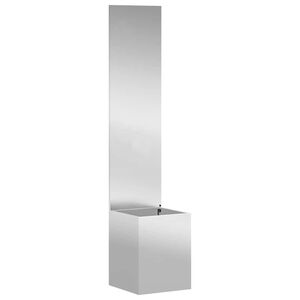 vidaXL Garden Privacy Screen Silver 32 x 32 x 150 cm Galvanised steel