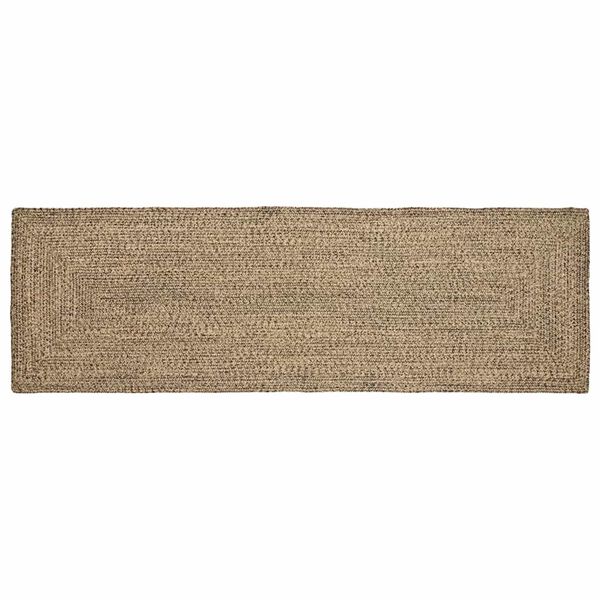 vidaXL Area Rugs Rectangular Natural and Black 80 x 300 cm Jute