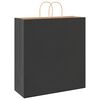 vidaXL Paper Bags 50 pcs with Handles Black 45x17x48 cm