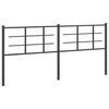 vidaXL Metal Headboard Black 193 cm
