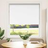vidaXL Roller Blind Blackout White 105x175 cm Fabric Width 100.7 cm Polyester