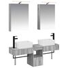 vidaXL Bathroom Cabinet Set 5 pcs Grey Sonoma 50 x 14.5 x 70 cm
