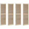 vidaXL Cabinet Door 4 pcs Natural 170 x 2 x 49.5 cm Solid Pine Wood