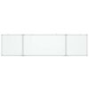 vidaXL Magnetic Whiteboard Foldable 160x40x1.7 cm Aluminium