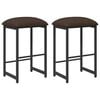 vidaXL Bar Stool 2 pcs Taupe 40 x 32 x 74 cm Engineered Wood