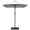 vidaXL Garden Parasol Sand and Anthracite 385 x 209 x 244 cm Polyester