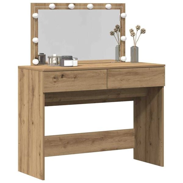 vidaXL Dressing Table Artisan Oak 100 x 40 x 120 cm Engineered Wood