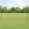 vidaXL Fence and Post Grey 0.5 x 25 m Steel