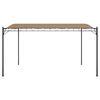 vidaXL Canopy Taupe 4x3 m 180 g/m&sup2; Fabric and Steel