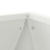 vidaXL Planter White 30 x 30 x 30 cm Steel