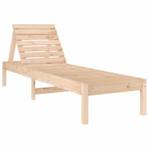vidaXL Sun Lounger 199.5x60x74 cm Solid Wood Pine