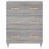vidaXL Highboard Grey Sonoma 69.5x34x180 cm Engineered Wood