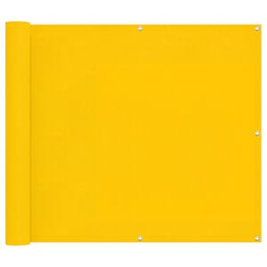 vidaXL Balcony Screen Yellow 100 x 300 cm Oxford Fabric