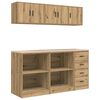 vidaXL Garage Cabinets 6 pcs Artisan Oak Engineered Wood