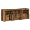 vidaXL LED Sideboard Old Wood 181.5 x 37 x 67 cm Engineered Wood