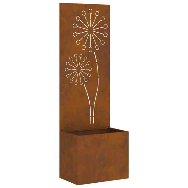 vidaXL Garden Privacy Screen Rusty 50 x 140 cm Weathering steel