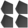 vidaXL Floor Mats 24 pcs 8.64 ㎡ EVA Foam Black