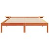 vidaXL Bed Frame with Side Tables Wax Brown 140 x 220 cm