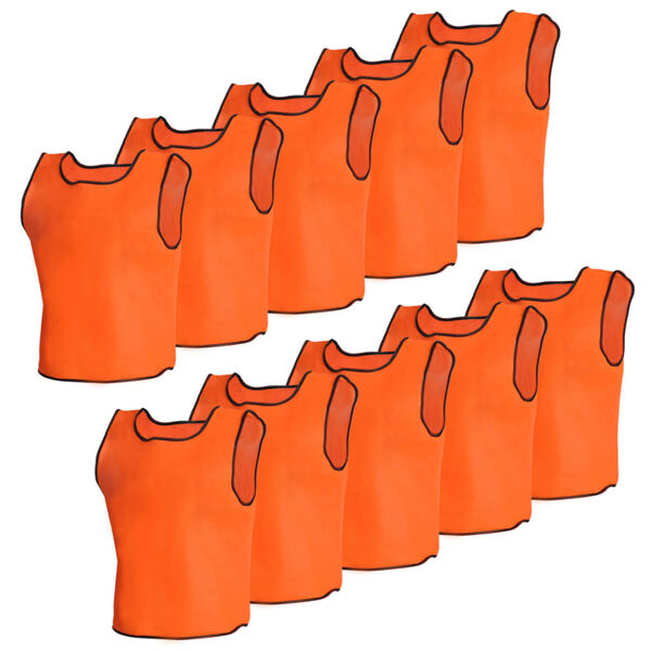 vidaXL Sport Bib 10 pcs Junior Orange