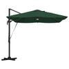 vidaXL Umbrella Green 351 x 250 x 253 cm Polyester and Aluminium