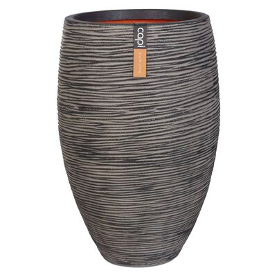 Capi Vase Nature Rib Elegant Deluxe 45x72 cm Anthracite