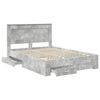 vidaXL Bed Frame with Drawer with Headboard Manual Engineered Wood