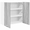 vidaXL Hanging Cabinet Grey Sonoma 80 x 31 x 80 cm Engineered Wood