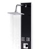 vidaXL Shower Panel Unit Glass 18x42.1x120 cm Black