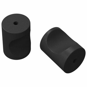 vidaXL Cabinet Knobs 2 pcs Black M4 x 12 mm Iron