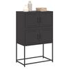 vidaXL Sideboard Black 68.5x38.5x107 cm Steel
