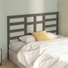 vidaXL Bed Headboard Grey 166x4x104 cm Solid Wood Pine